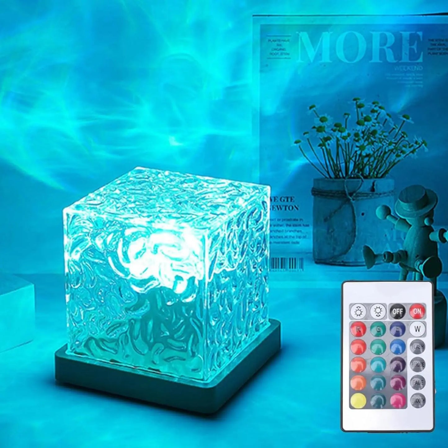 LUNAVEX AURA DROP — lampka ambient LED 16 kolorów z pilotem